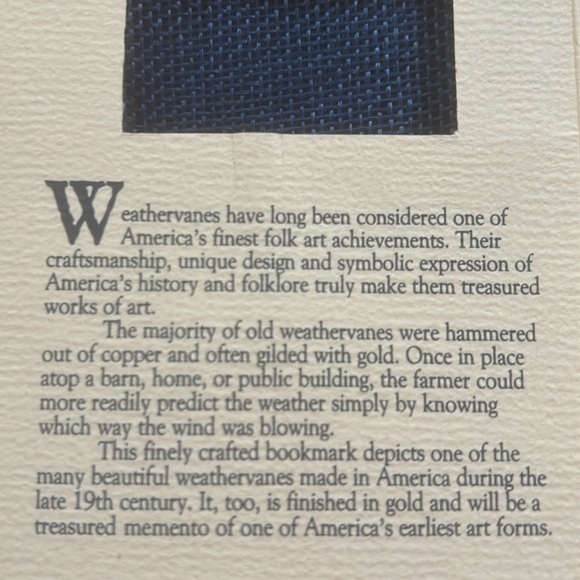 Vtg Tall Ship Bookmark by Weathervanes Over America - Picture 3 of 11